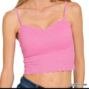 Zenana seamless lace bralette